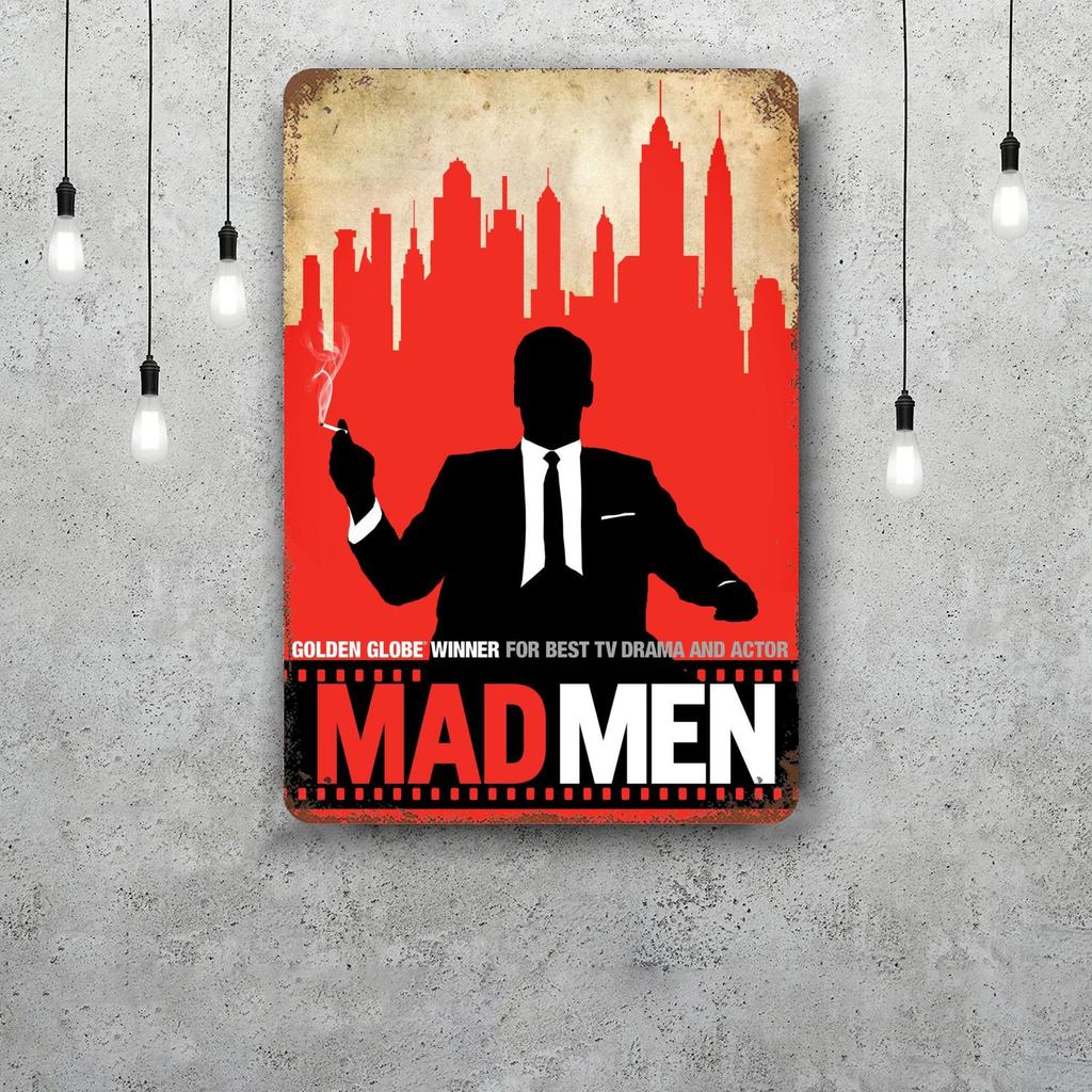 mad men TV show Metal Signs wall decor Vintage Tin Signs Captain Metal Poster Decor for Bar Pub Club Wall Decoration