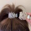 New Rhinestone Pearl Crab Hair Clip Women Fixed Ponytail Hairpin Holder Barrettes Y2k Girls Hair Accessories Claw Clip