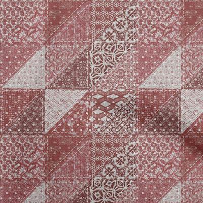 Cotton Flex Brown Fabric Mix Block Pattern Sewing Craft Projects Fabric Prints By Yard 40 Inch