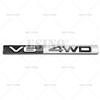 3D V6 4WD Car Trunk Zinc Alloy Adhesive Badge Emblem Rear Body Tailgate Adhesive Badge for Toyota Prado Land Cruiser 4Runner HZ4