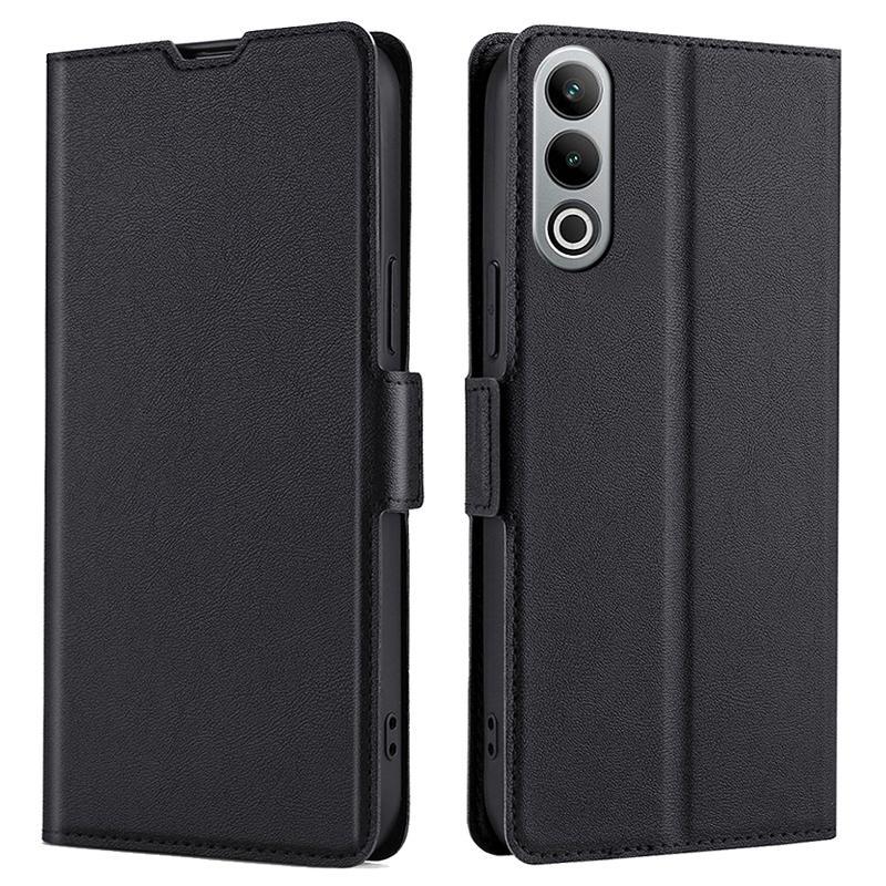 

Чехол для OnePlus Nord CE4 5G, слоты для карт, подставка из ПУ кожи, откидная крышка для телефона Black