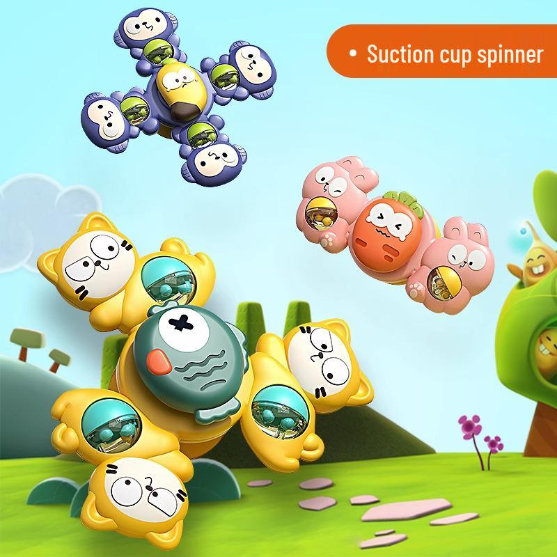 Rotating Baby Spinner Toy with Suction Cup - Educational for 0-3 Years