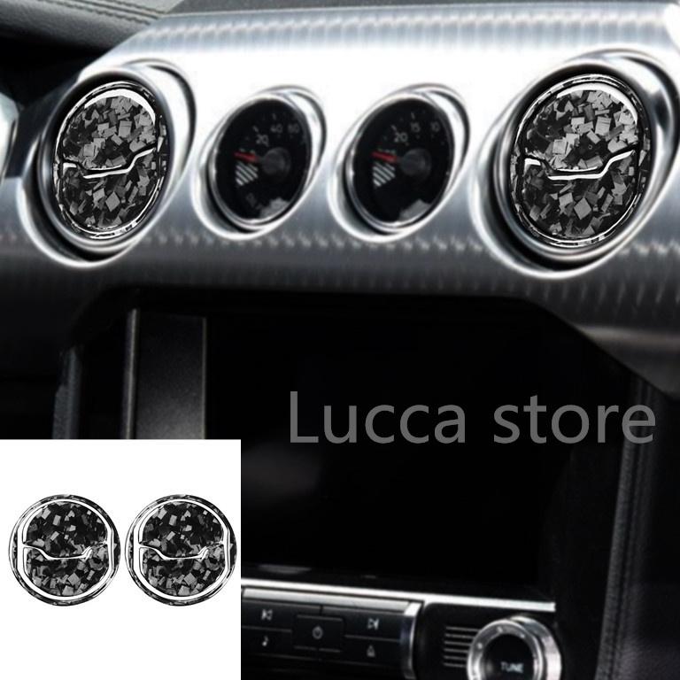 Carbon Fiber For Ford Mustang 15-20 CD Air Conditioning Control Panel Gear Panel Air Panel car Sticker cover Car
