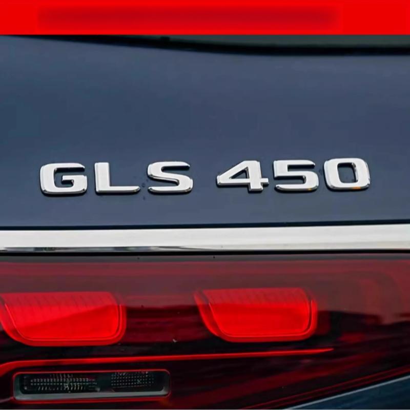 ABS Car Trunk Letters Logo Emblem Badge Decals Sticker For Mercedes Benz GLS Class GLS400 GLS500 GLS550 GLS450 GLS350 X166 X167 RX7