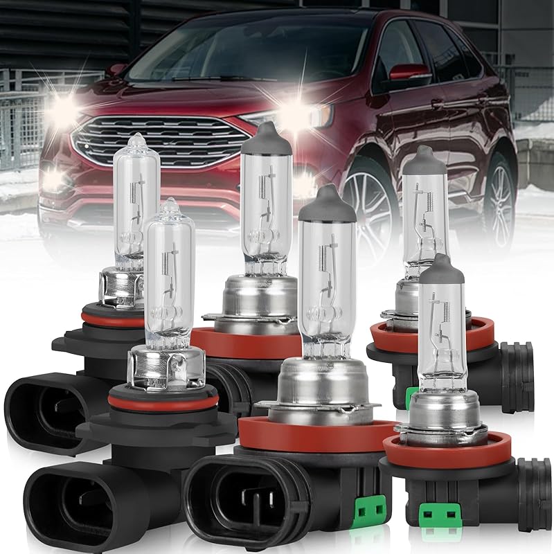 9005 H11 Halogen Headlight Bulbs For Toyota Prius 2010-2011 High Performance Halogen Car Headlight Bulb for Brighter Light, 9005 High Beam+H11 Low