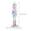 Christmas Nutcracker Wooden Soldier Small Decorative Ornament Tabletop Nutcracker Christmas Party Decoration Holiday Nutcrackers