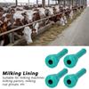 4Pcs Green Teat Cup Liner Food-Grade Silicone Milk Lining Replacement Milking Machine Liner  Cattle