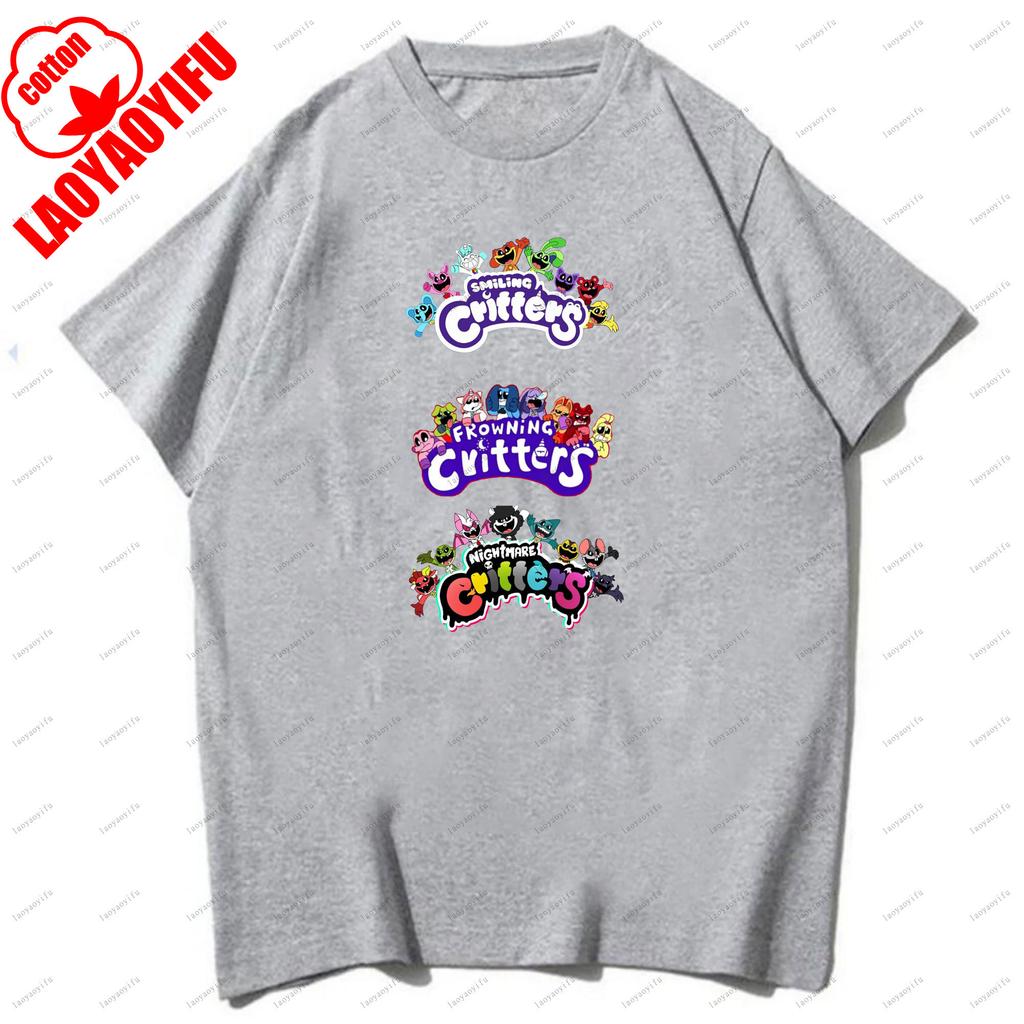 Trička Smiling Critters Prodyšná Camisetas Harajuku Topy Pánské Tričko Ležérní pro Každodenní Nošení a Neformální Vycházky