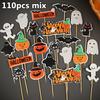 100pcs Halloween Cupcake Liners Ghost Pumpkin Muffin Baking Cups Wrapper Tray Holder Party Candy Cake Decorations Supplies