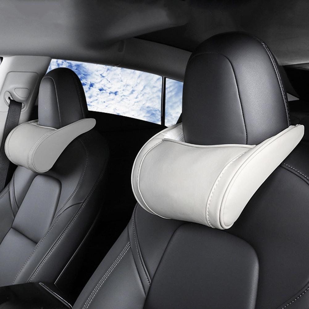 Polštář na krk do auta Měkkost Ultra pohodlný Kožený Polštář na opěrku hlavy z paměťové pěny pro úlevu od bolesti při řízení Kompatibilní pro 3 XS