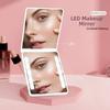 Double-Sided Dimmable LED Makeup Mirror 3 Color Bedroom Dressing Mirror  Dormitory