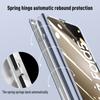 Galvanisierte transparente Halterung mit Klappscharnier für Samsung Galaxy Z Fold 5 Hülle mit stoßfester Schutzhülle aus gehärtetem Film