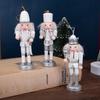 White & Silver Nutcracker Ornament Set