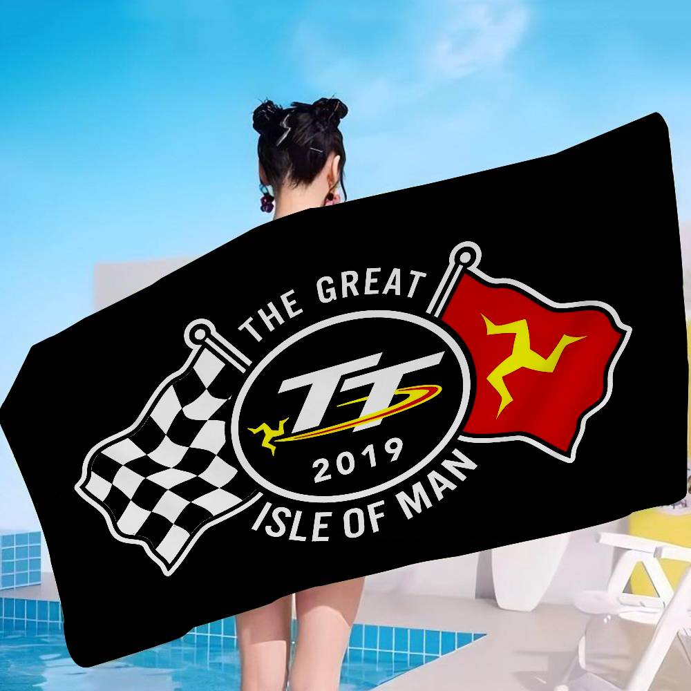 Asciugamano da Spiaggia Anime I-Isle Of Man TT Morbido Assorbente Lavetta Regali per Bambini Viaggio Campeggio Palestra