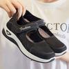 Women's Shoes New Velcro Casual Shoes Hollow Mesh Walking Shoes Breathable and Comfortable Single Shoes