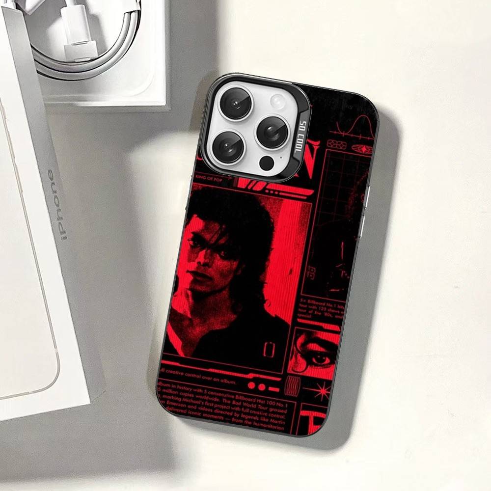 Custodia per Telefono Pop Singer Michael Jackson Per IPhone 17 16 Plus Pro Max 15 14 13 12 11 Coperture Colorate Opache