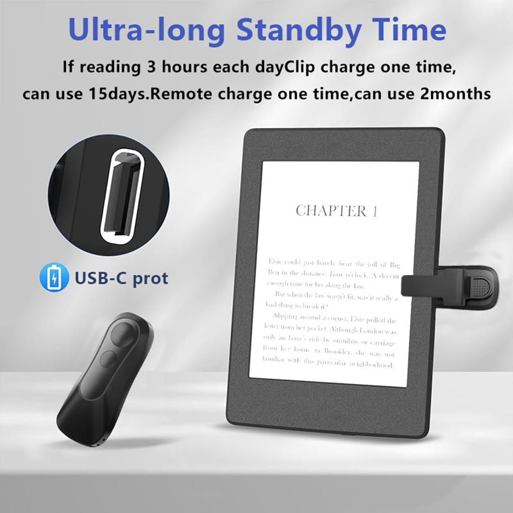 Remote Control Page Turner for Kindle Paperwhite Oasis Kobo eReaders Camera Video Recording Page Turner Clicker Reading Novels