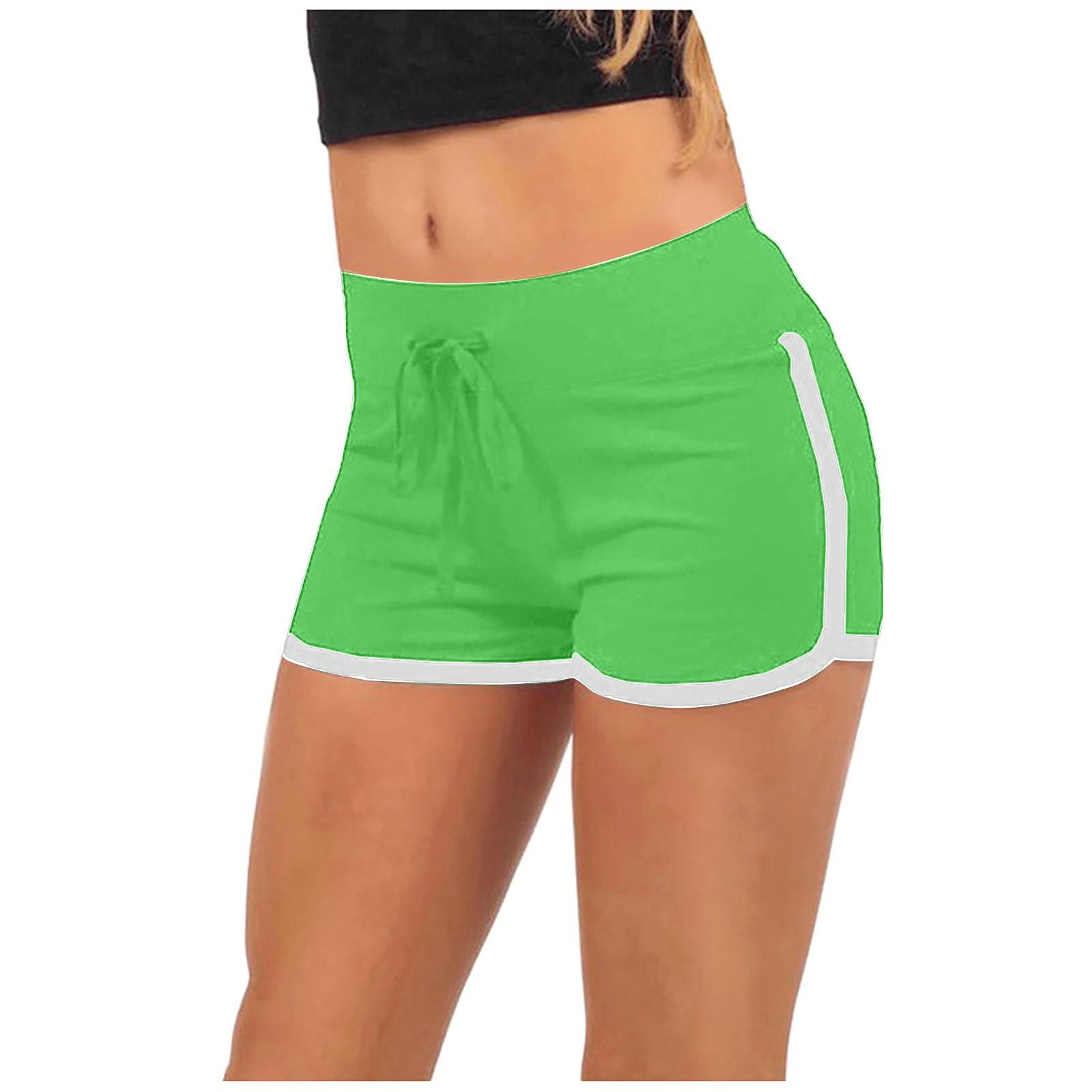 

Женские спортивные шорты, повседневные женские пляжные летние шорты для бега, йоги S зелёный