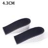 1Pair Height Increase Insoles Casual Sports Shoes Insole for Feet EVA Shock Absorbing Shoe Pads 2.3/3.3/4.3cm Growing Shoe Sole