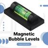 Multifunction 4Pcs Magnetic Bubble Levels For Leveling Phonograph,Camera, Tripod, Machines, Spirit Level Measuring Tools (Magnet