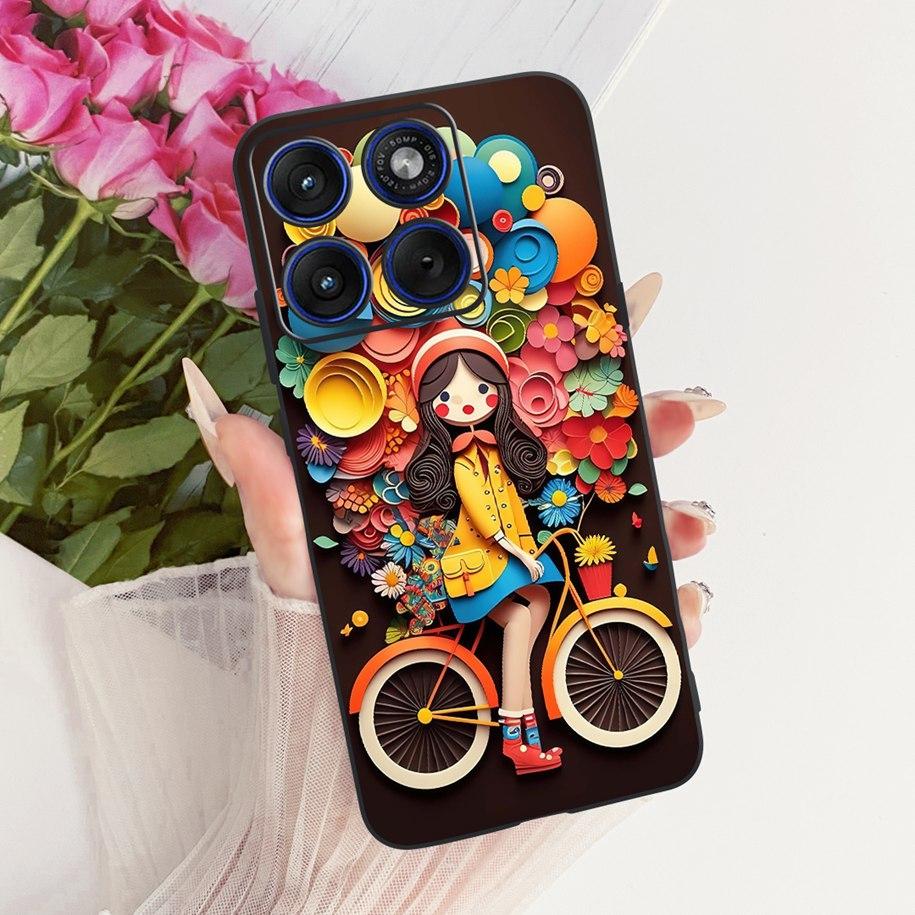 6.7" For Motorola Edge 70 Phone Case Luxury Dragon Cartoon Cover Soft Black Silicone Shell For Motorola Edge70 Moto X70 Air Etui