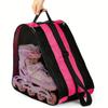 Large Capacity 3-Layer Ice Skating Bag with Heavy-Duty Shoe Storage - Adjustable Shoulder Strap for Inline Skates, Roller Skates