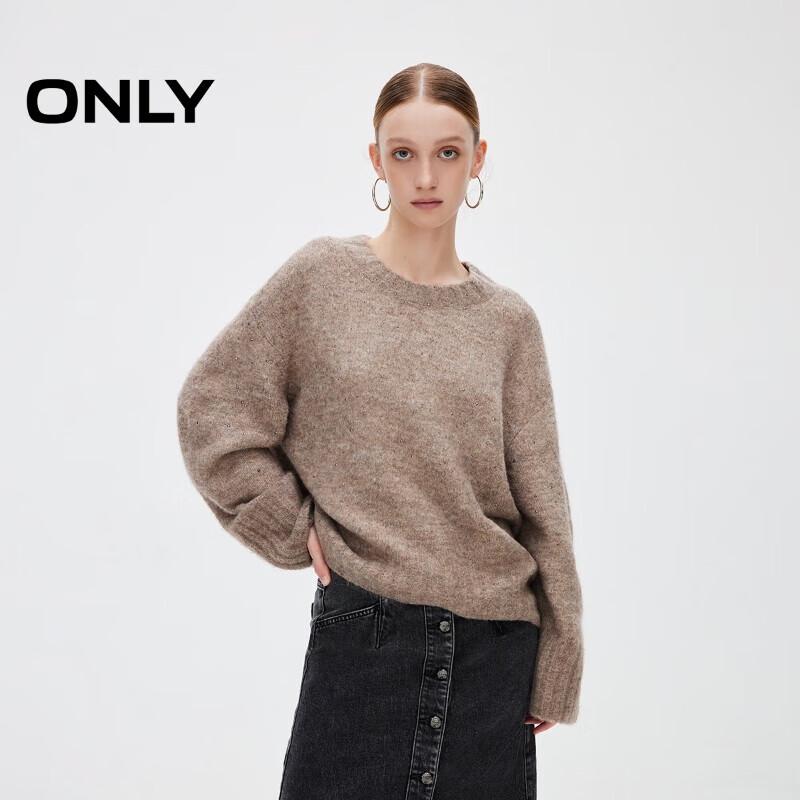 

ONLY Women s Classic Versatile Round Neck Knit Sweater S