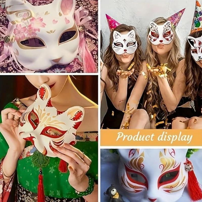 Unpainted Car Masque Paintable Blank Masques Half Face Cover Craft Masque Costume Accessories For Halloween Carnival Costume