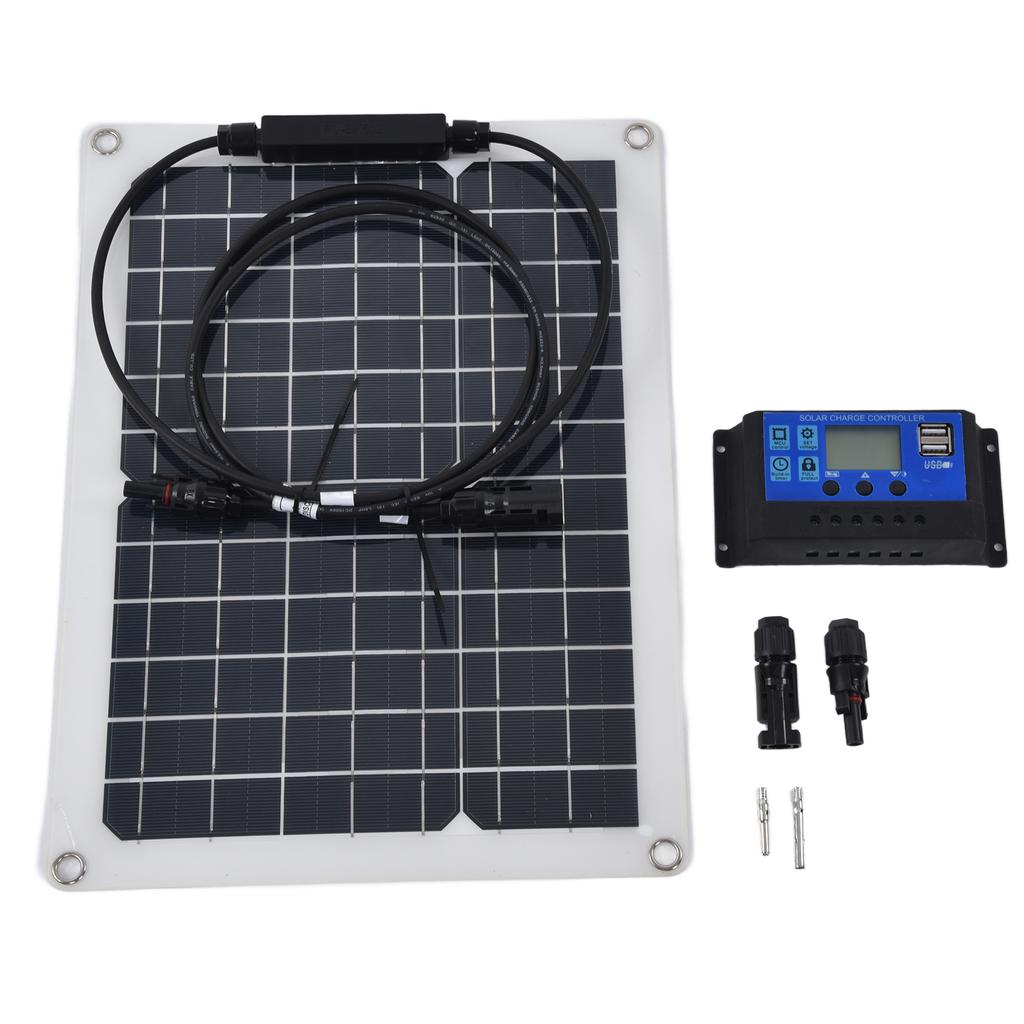 Solar Panel High Conversion Efficiency 15W 40A Low Light Efficiency Light High Stability Battery