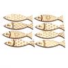40 Stück Leere Holzfisch-Ausschnitte Meeresbewohner DIY Bastelarbeiten Bemalte Fisch-Ornamente Handgeschnitzt Handgefertigte Fisch-Wanddekoration Kindergarten
