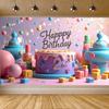 Easy-to-Hang Kids Decor Event Decor Birthday Banner For Indoor Event Children's Party Outdoor Party