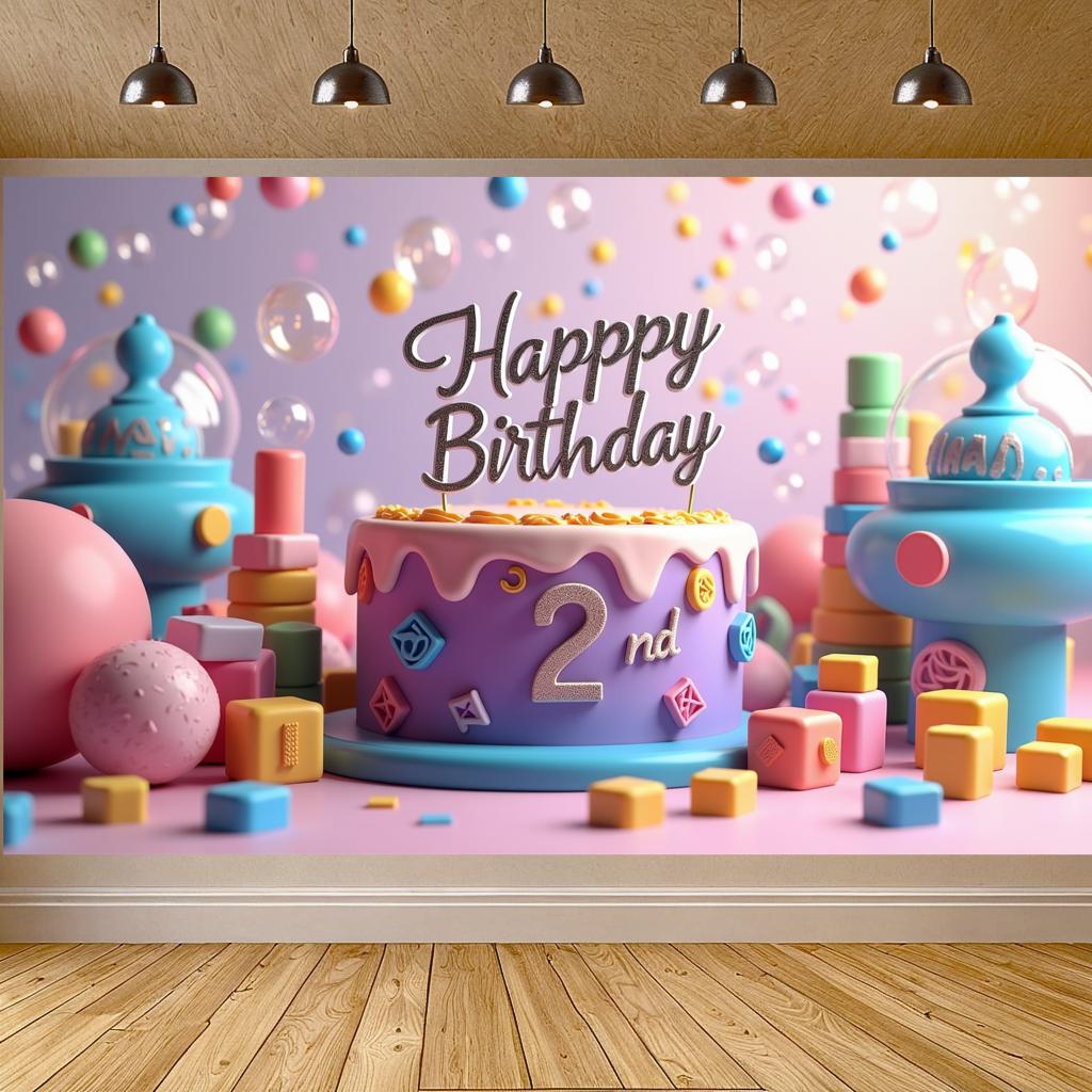 Easy-to-Hang Kids Decor Event Decor Birthday Banner For Indoor Event Children's Party Outdoor Party