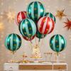 22Inch 1/10PCS Aluminum Foil Round Ball Balloon Birthday Christmas Party Circus Carnival Star Striped Sphere Red Green Balloons