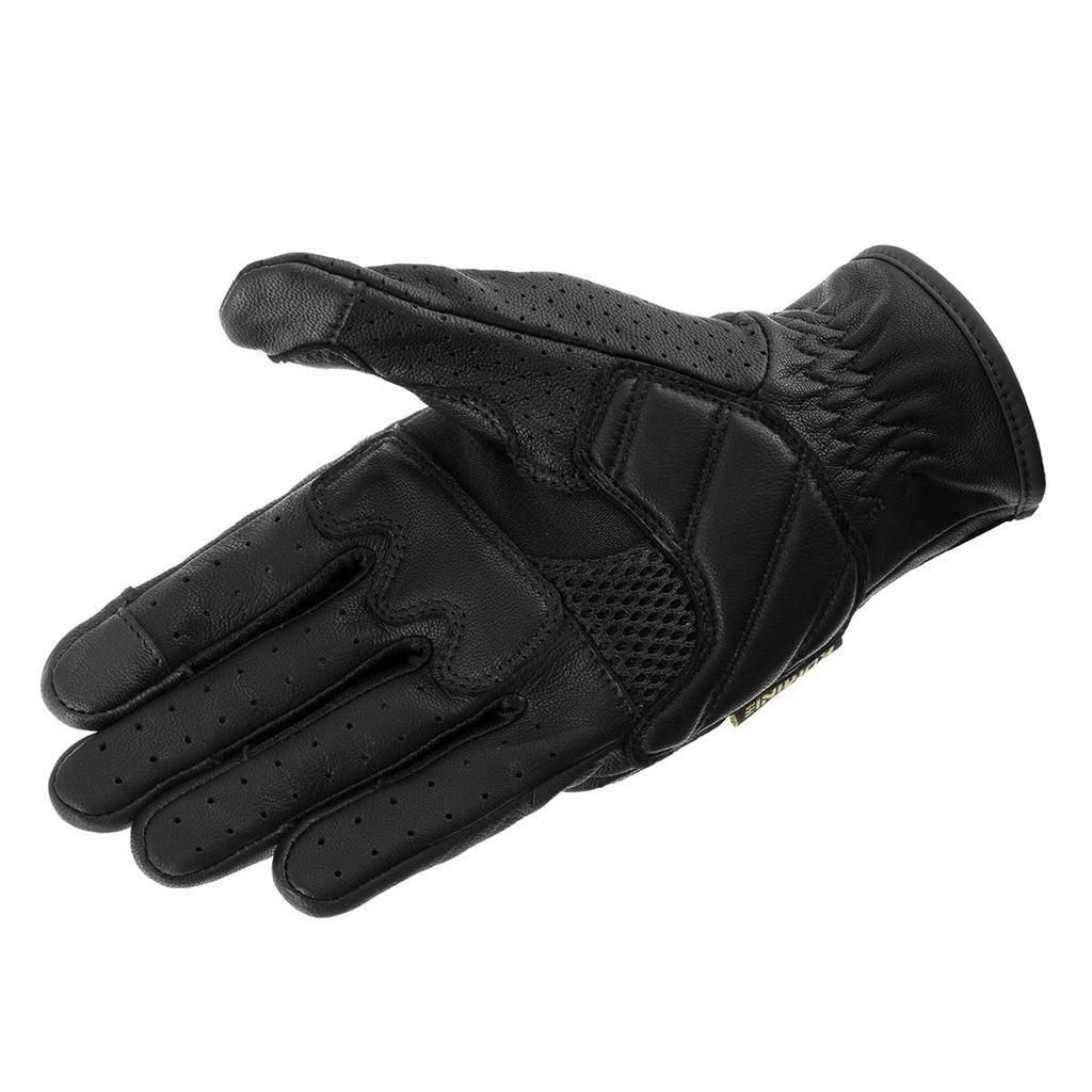 KOMINE Motorcycle Gloves Protective Leather Size M GK-2553 Gloves, Black,