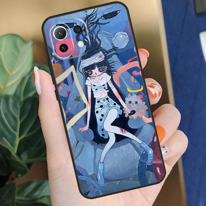 Cartoon Aesthetic Aya Takano Case For Xiaomi 15 14 Ultra 13T 14T 15T Pro 17 Pro Max POCO F8 F7 F5 F6 X5 X6 X7 Pro Coque