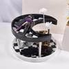 2 Tier Resin Tray Molds Round/Moon Epoxy Resin Casting Mold for DIY Makeup Tools Trinkets Jewelry Storage Box Making