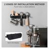 AEE4-51Mm Coffee Set Portafilter Storage Wall Rack Self-Adhesive Wall Mount Espresso Coffee Filter Holder Easy Install Easy To U