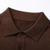 JOW Men's Merino Wool Long-Sleeve Polo Shirt