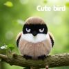 11cm Cartoon Lustige Vogelserie Plüschtiere Weich Niedlich Dschungel Braunrückiger Würger Kuscheltiere Perfekte Geburtstagsgeschenke für Kinder