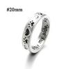 Vintage Starry Sky Gem & Diamond Carved Ring Set - 11 Pieces