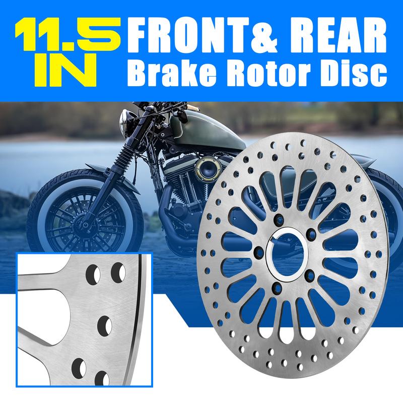 11.5in Rear Brake Rotor Disc Round Rear Brake Rotor Disc For Harley-Davidson Sportsters 1984-2010 Touring 2000-2007 Dyna 92-17
