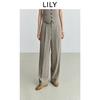 LILY Old Money Style Suit Pants Women's Wide Leg Pants
