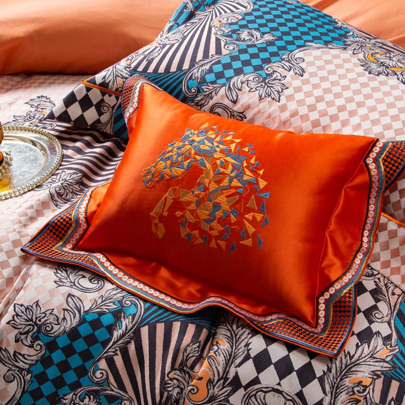 Svetanya Colorful Embroidery Bedding Set Cotton Jacquard Bed Linens (thin Thick Sheet Pillowcase Blanket Cover) Underwear