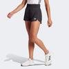adidas Pacer Material Iteration Solid Color Logo Elastic Waist Sports Shorts Women Shorts Black IQ2634
