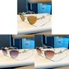Cat Eye Sunglasses For Women With Diamond Embellishments Uv400 Sun Protection Fashion Accessory