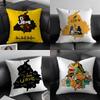 Classic PPunjabB Map Cushion Cover Elegant Comfort Pillowcase Sofa Bed Doublesided Printed Invisible Zipper Home Decor