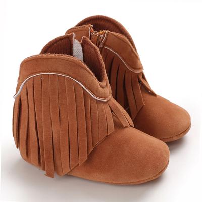 Babyschuhe Herbst und Winter Modische Quaste Babystiefel für Jungen und Mädchen Lässige und bequeme Babyschuhe 0-18 Monate Lauflernschuhe