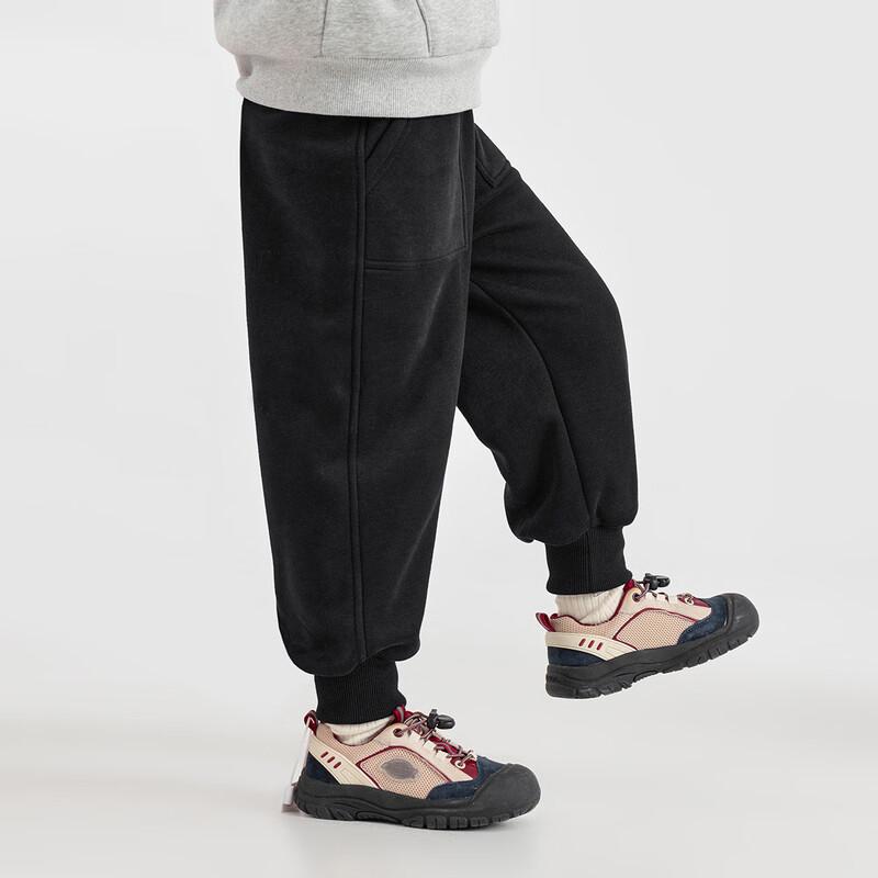 Boys' Fleece-Lined Winter Athletic Jogger Pants