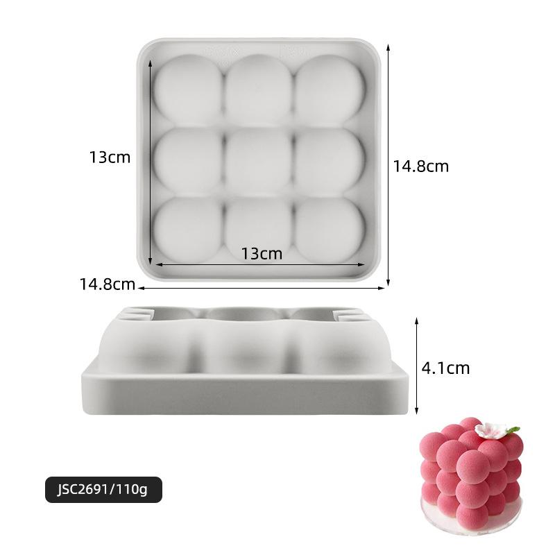 Heart Bow Moon Cloud Mousse Cake Mold Cherry Silicone Molds For Baking Pudding Dessert Chocolate Fruit Cake Decorating Tools