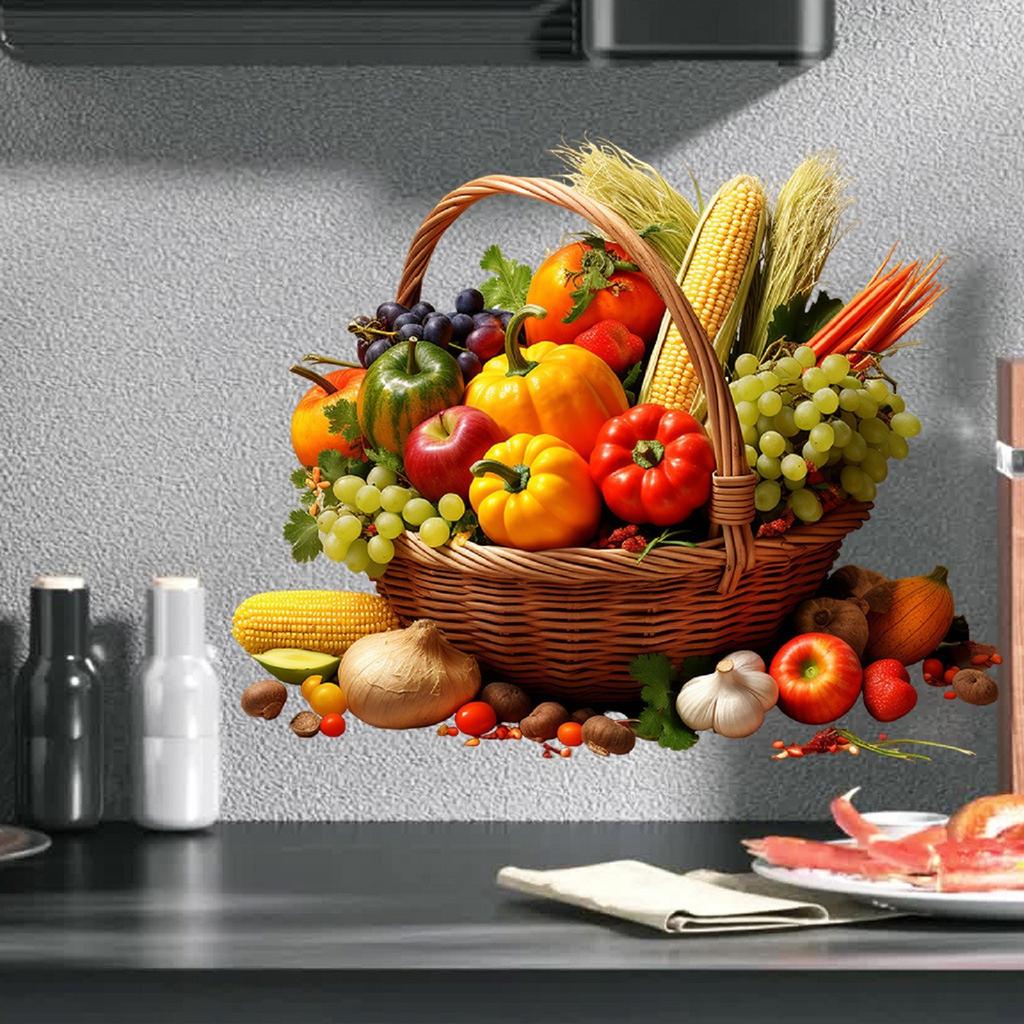 FC1296 Fruit Blue Stickers Home Decoration Stickers Are Removable